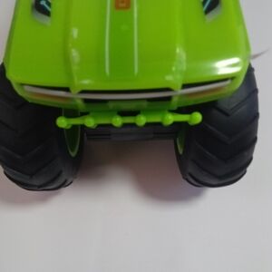 Bright Lime Green Kids Monster Truck Toy with Chunky Black Tires